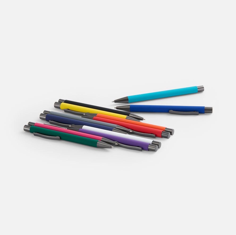Ручка шариковая Atento Soft Touch, фиолетовая-5
