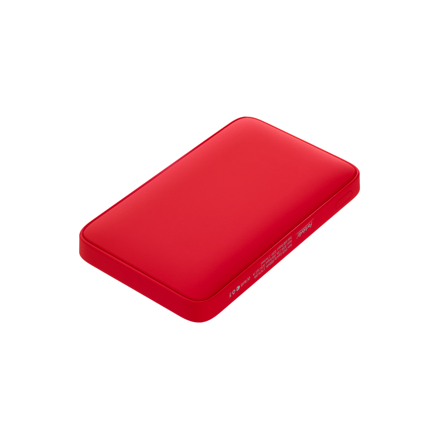 Внешний аккумулятор с подсветкой Анкор (Ancor) 5000 mAh, красный-1