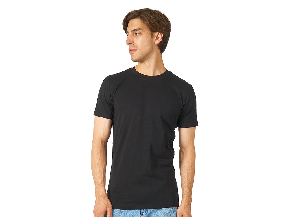 Футболка HD Fit короткий рукав с эластаном, мужская, чёрный-0