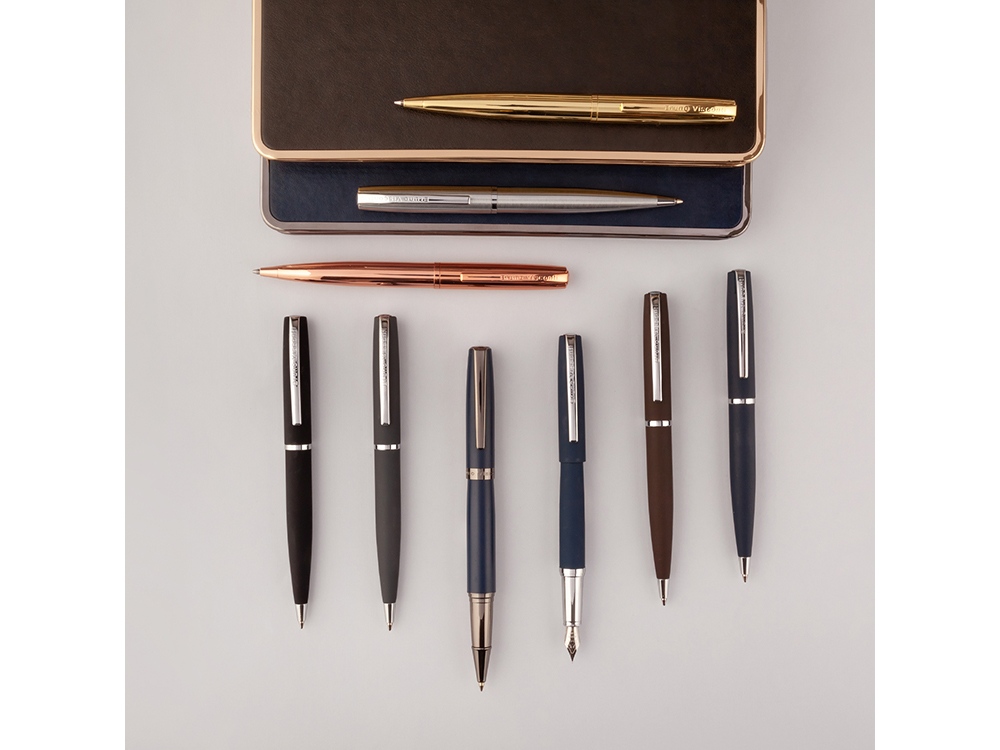 Ручка металлическая шариковая Sienna, розовое золото-7