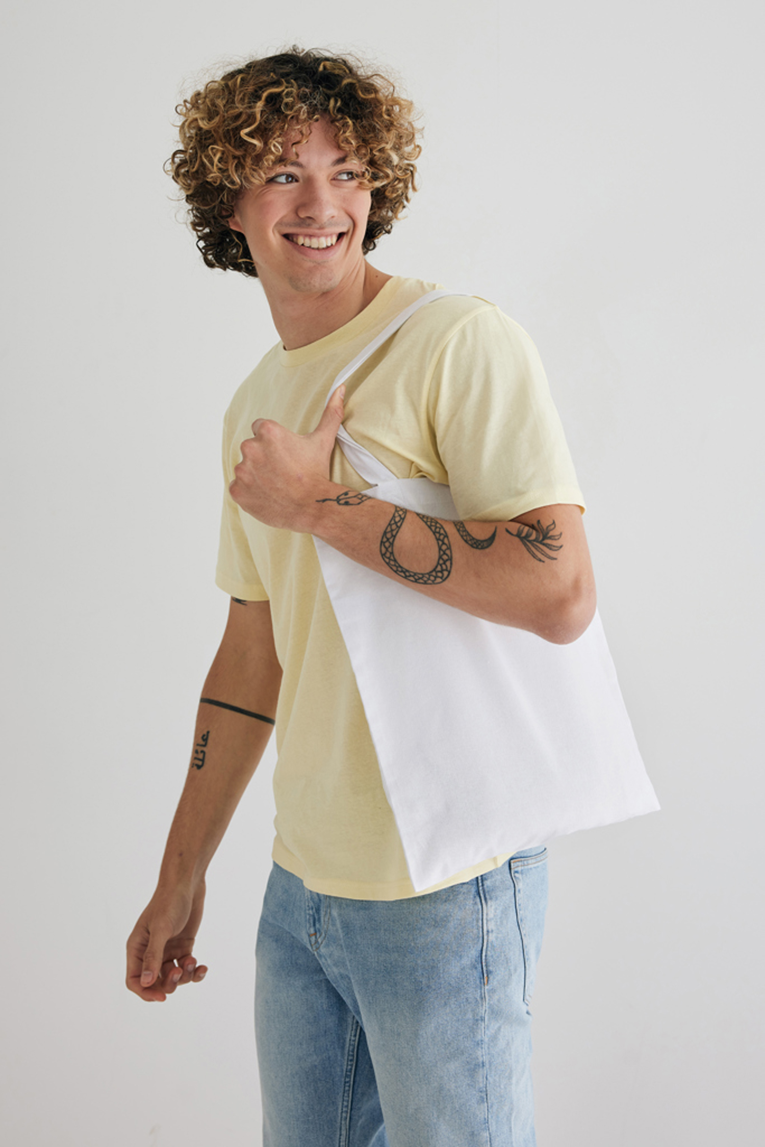 Сумка для покупок Impact из переработанного хлопка AWARE™, 145 г-5