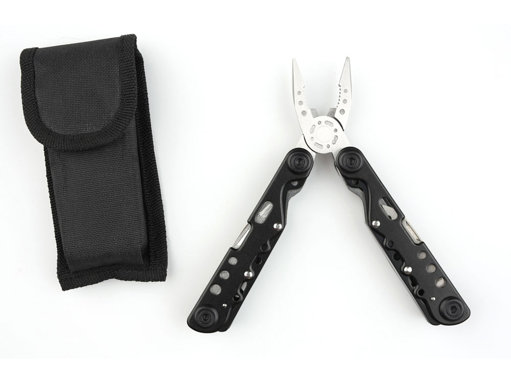Мультитул Stinger, 105x40 мм, 13 функций, сталь, чёрно-серебристый, в комплекте нейлоновый чехол-3