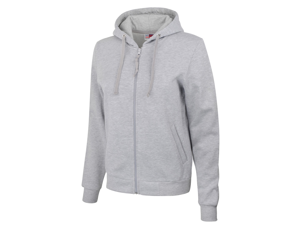 Толстовка на молнии Perform женская, серый меланж-0