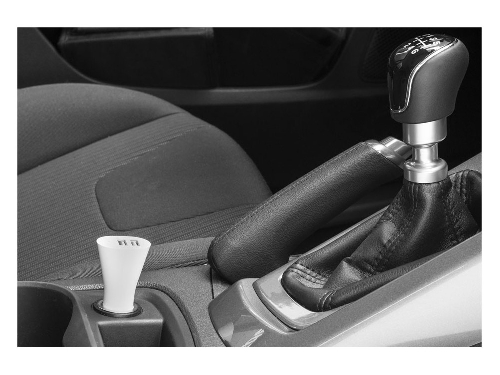 Адаптер автомобильный Pole, белый-1