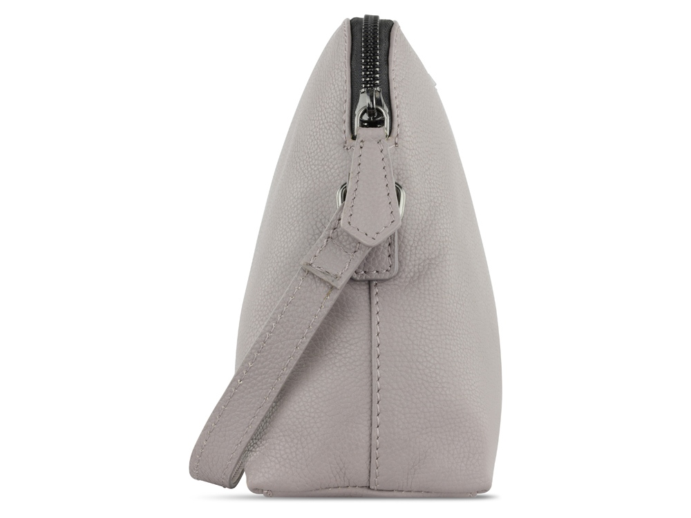 Сумка наплечная женская BUGATTI Bella, бежевая, воловья кожа/полиэстер, 23х8х17 см-3