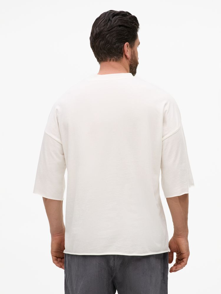 Футболка унисекс оверсайз T1, молочно-белая-2