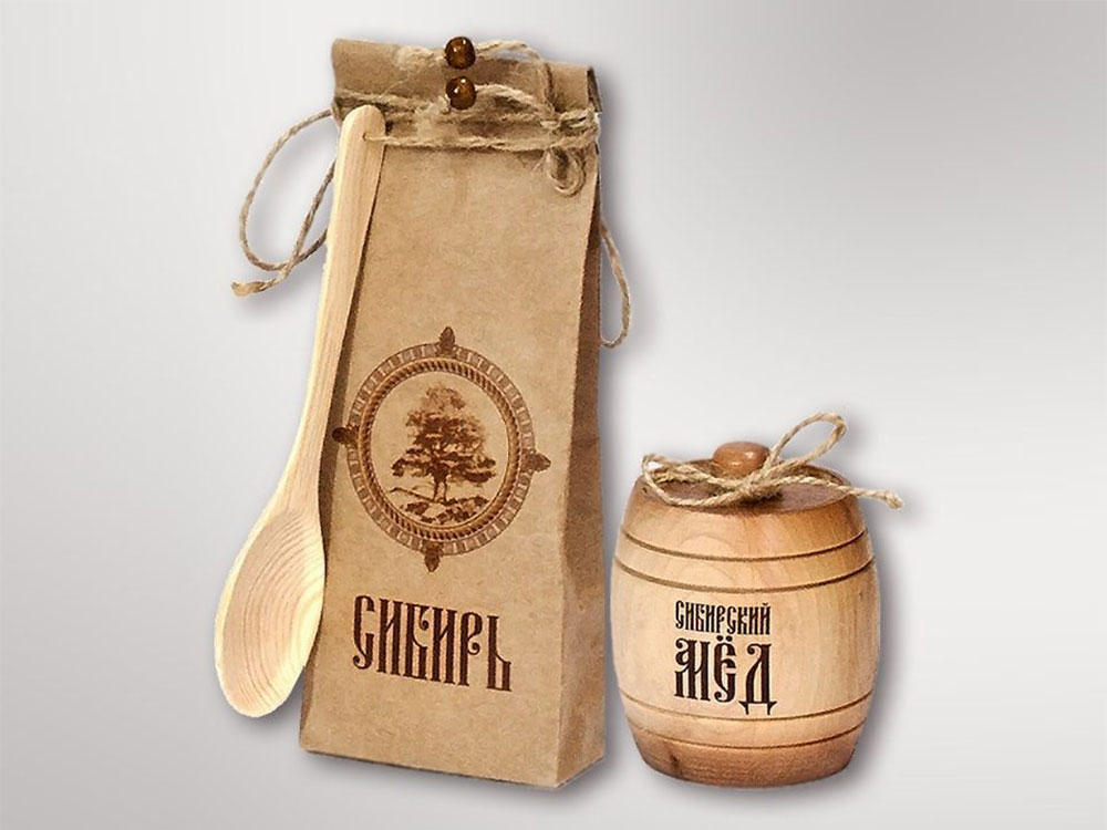 Подарочный набор Лесная пасека, бежевый-1