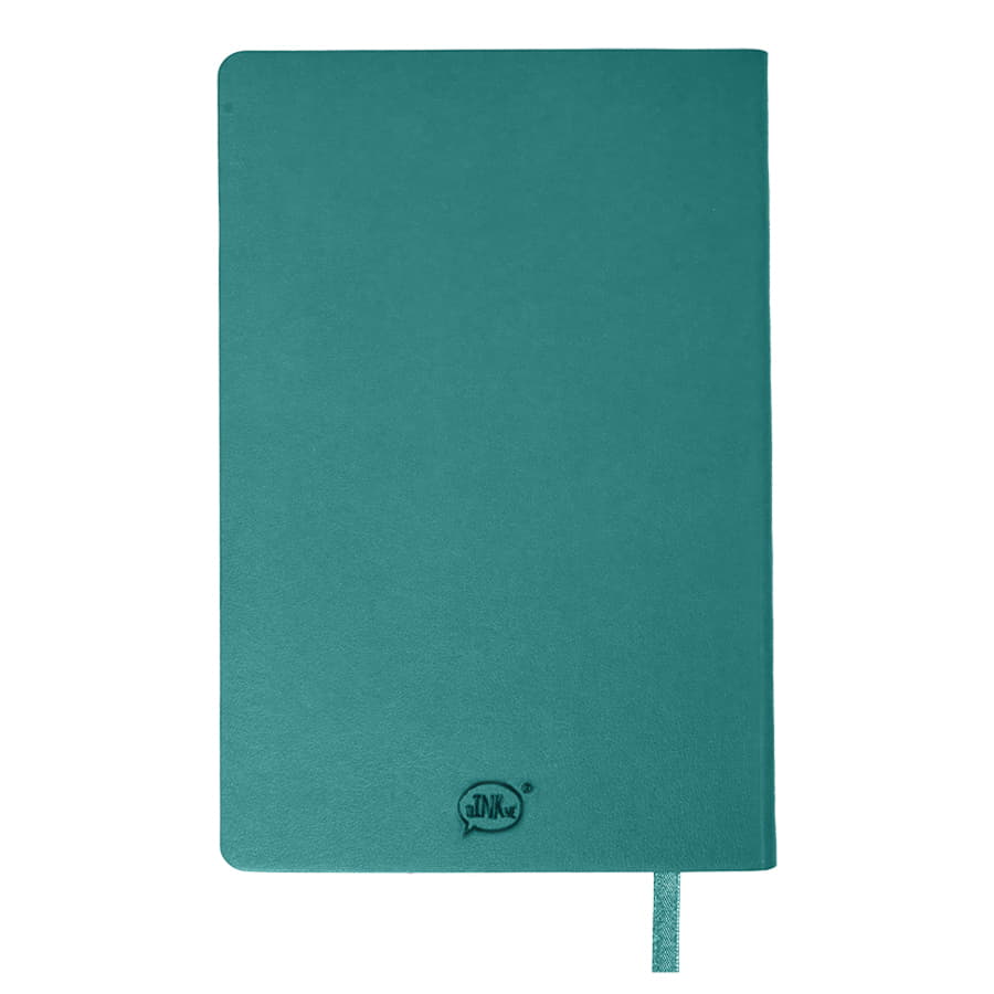 Бизнес-блокнот SMARTI, A5, бирюзовый, мягкая обложка, в клетку, бирюзовый-2