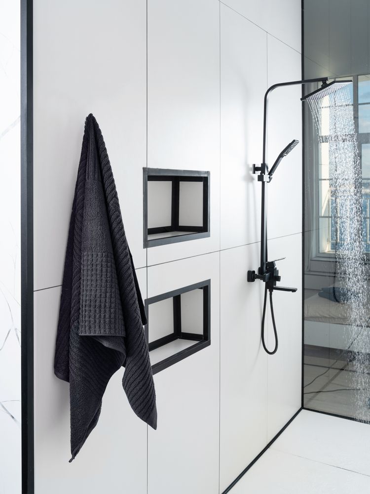 Полотенце Farbe, большое, темно-серое-4