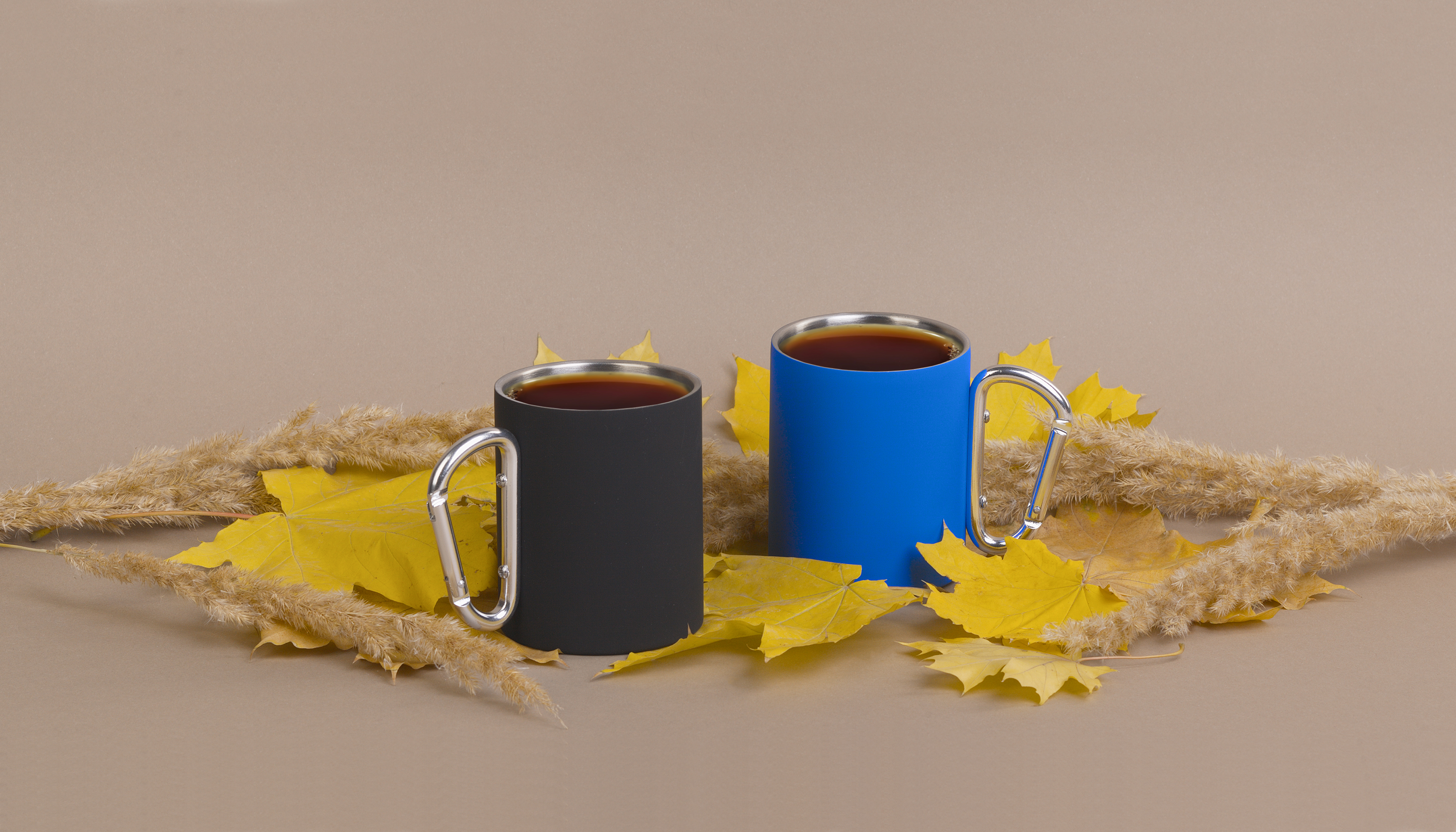 Кружка с карабином "Юта" 300 мл, покрытие soft touch-6