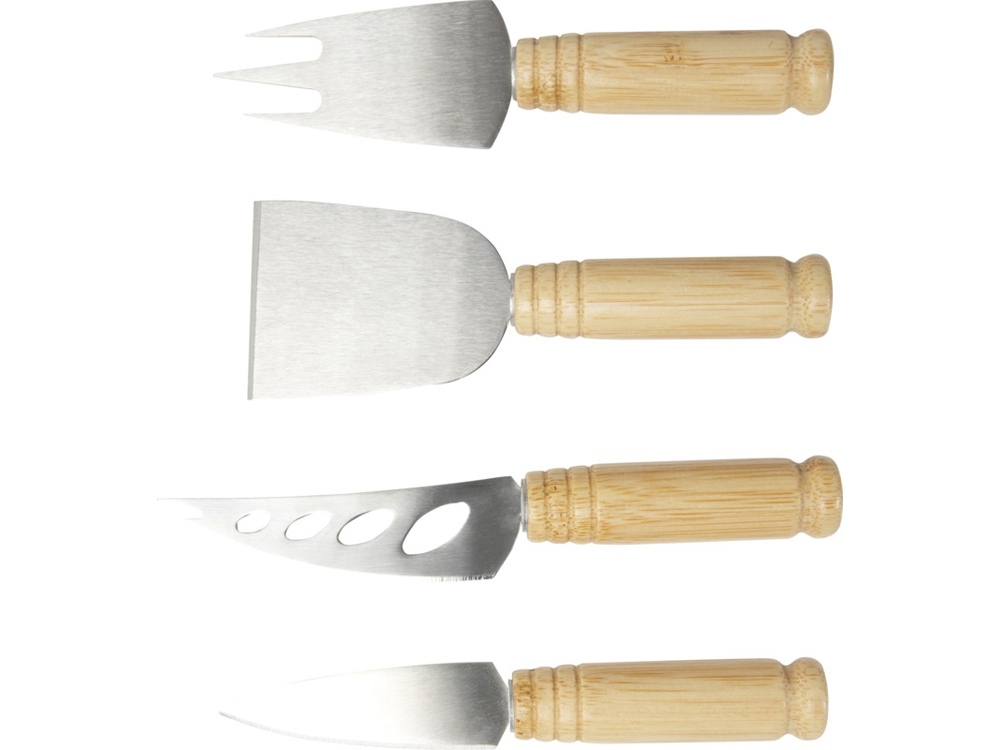 Cheds Набор для сыра из бамбука (4 предмета), natural-1