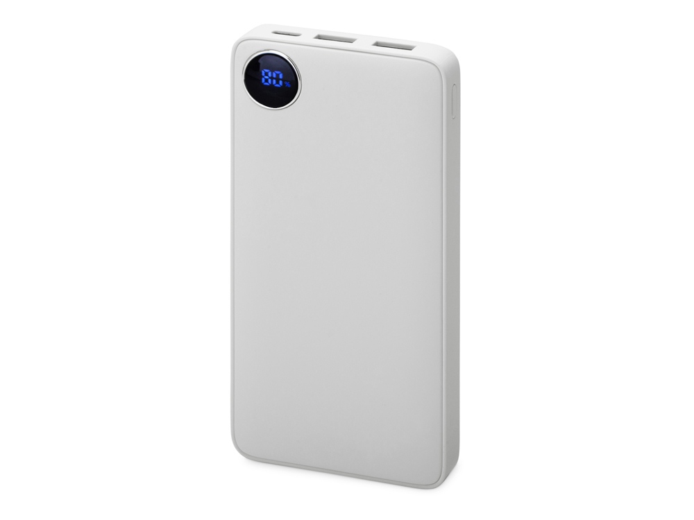 Внешний аккумулятор с дисплеем Mild, 10 000 mAh, белый-0