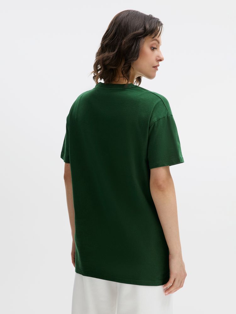 Футболка унисекс Regent 150, темно-зеленая-4