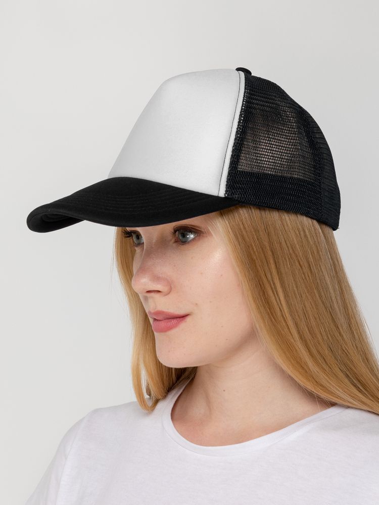 Бейсболка Sunbreaker, черная с белым-4