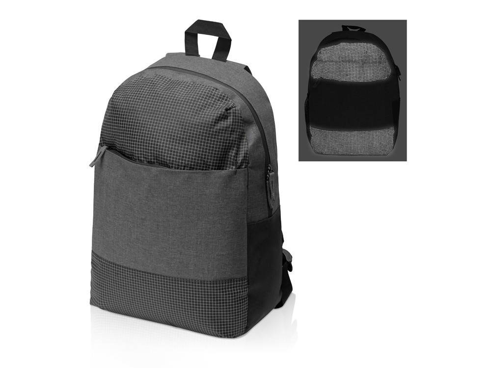 Рюкзак Reflex для ноутбука 15,6 со светоотражающим эффектом, серый-0