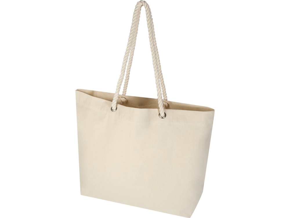 Florida пляжная эко-сумка из переработанного материала, сертифицированного по стандарту GRS, плотностью 270 г/м² 18L - Натуральный / Натуральный-0