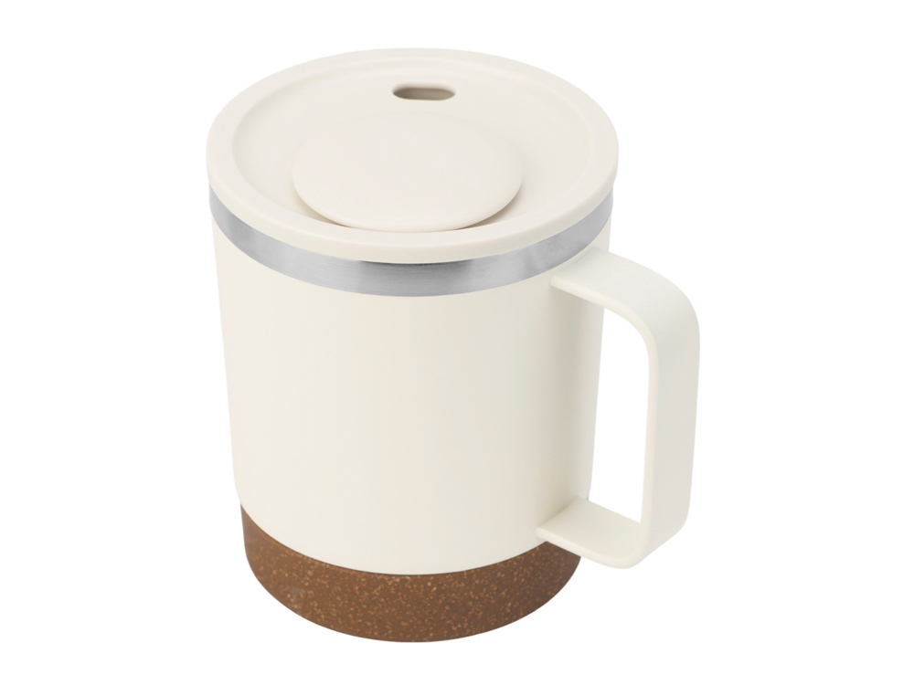 Стальная кружка с двойными стенками Swipe, белый0,00-1