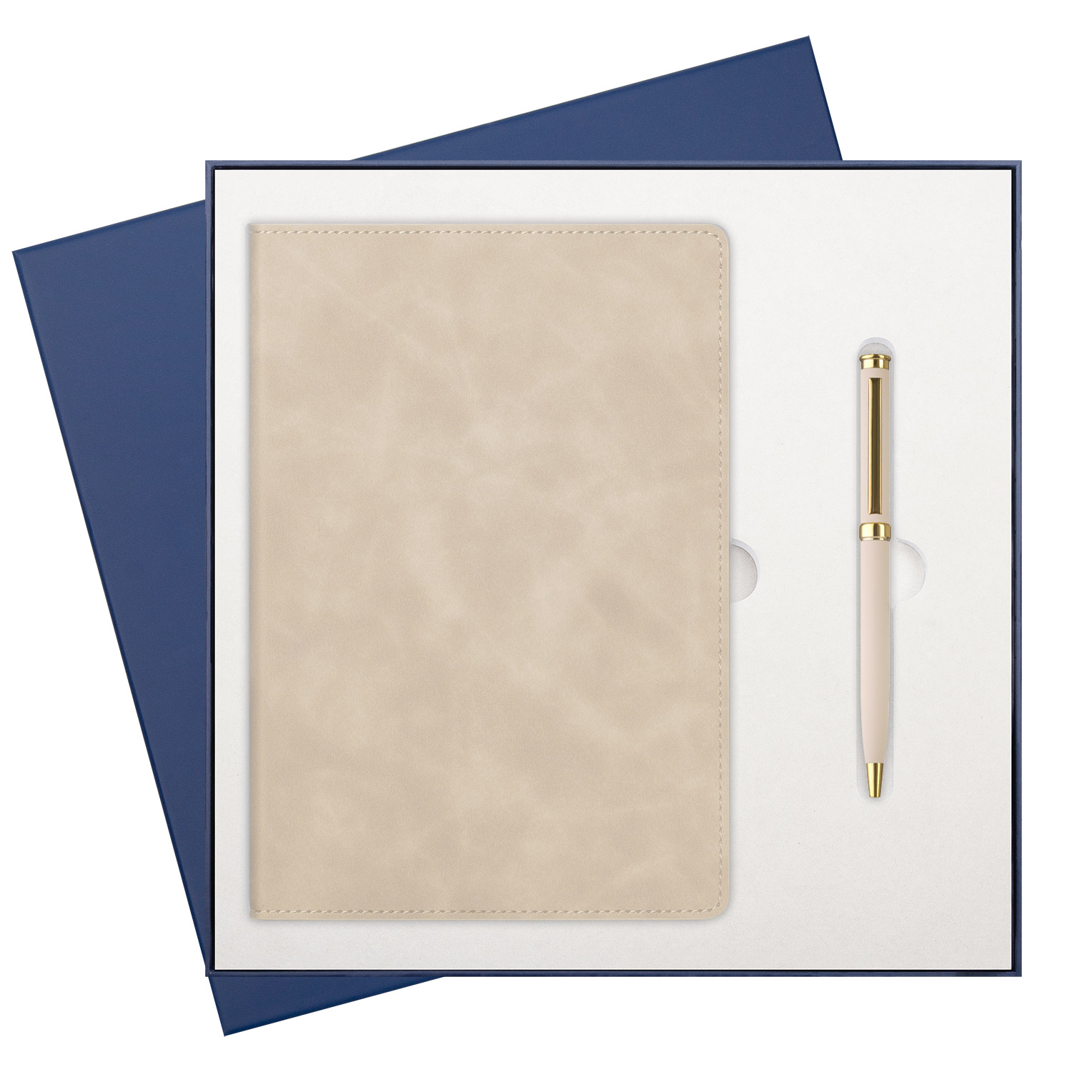 Подарочный набор Верона (Verona), бежевый (ежедневник, ручка)-0