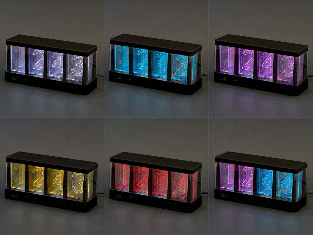 Часы с беспроводной зарядкой Cyber, 10 Вт-10