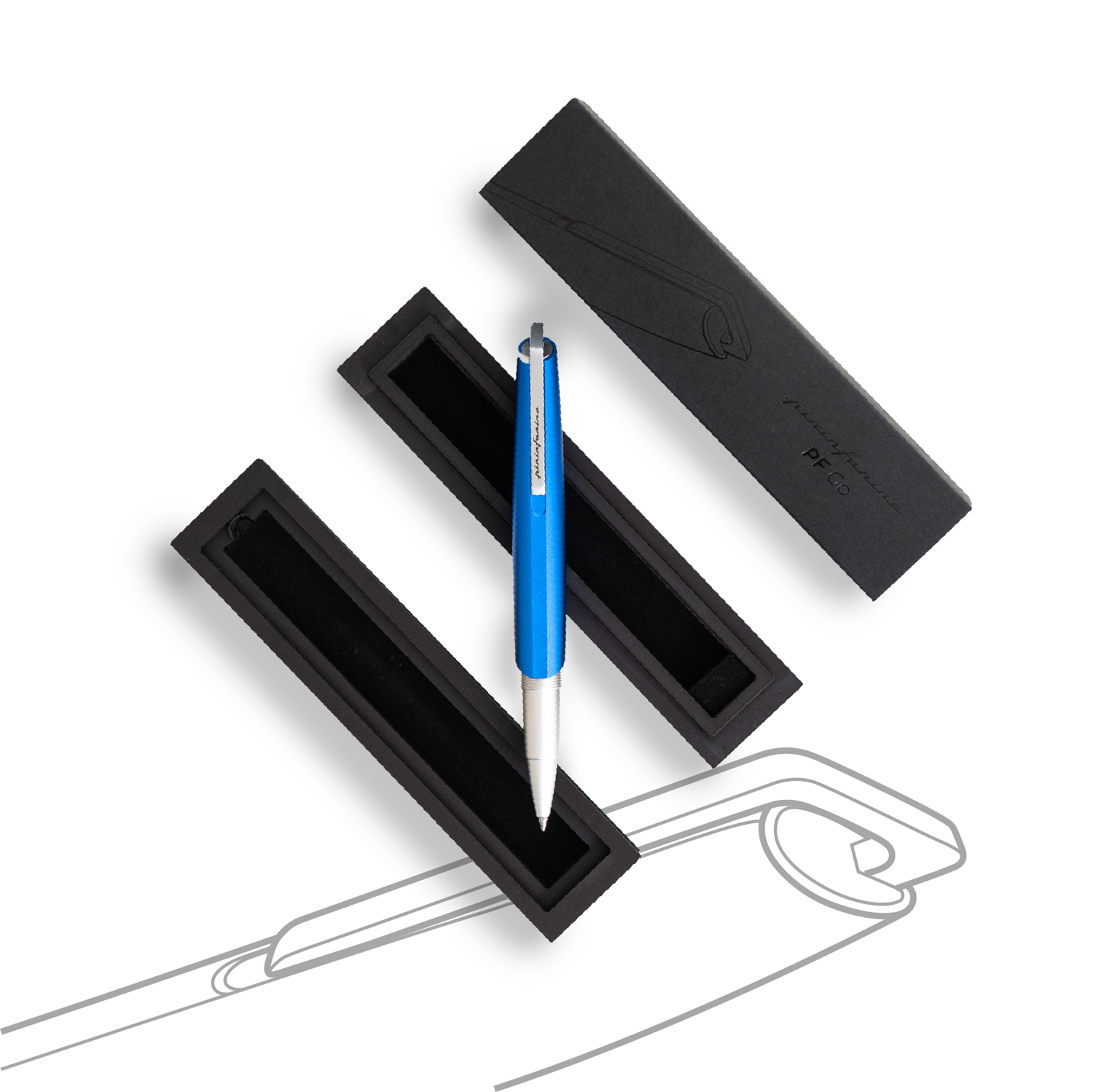 Ручка-роллер Pininfarina PF GO BLUE-3