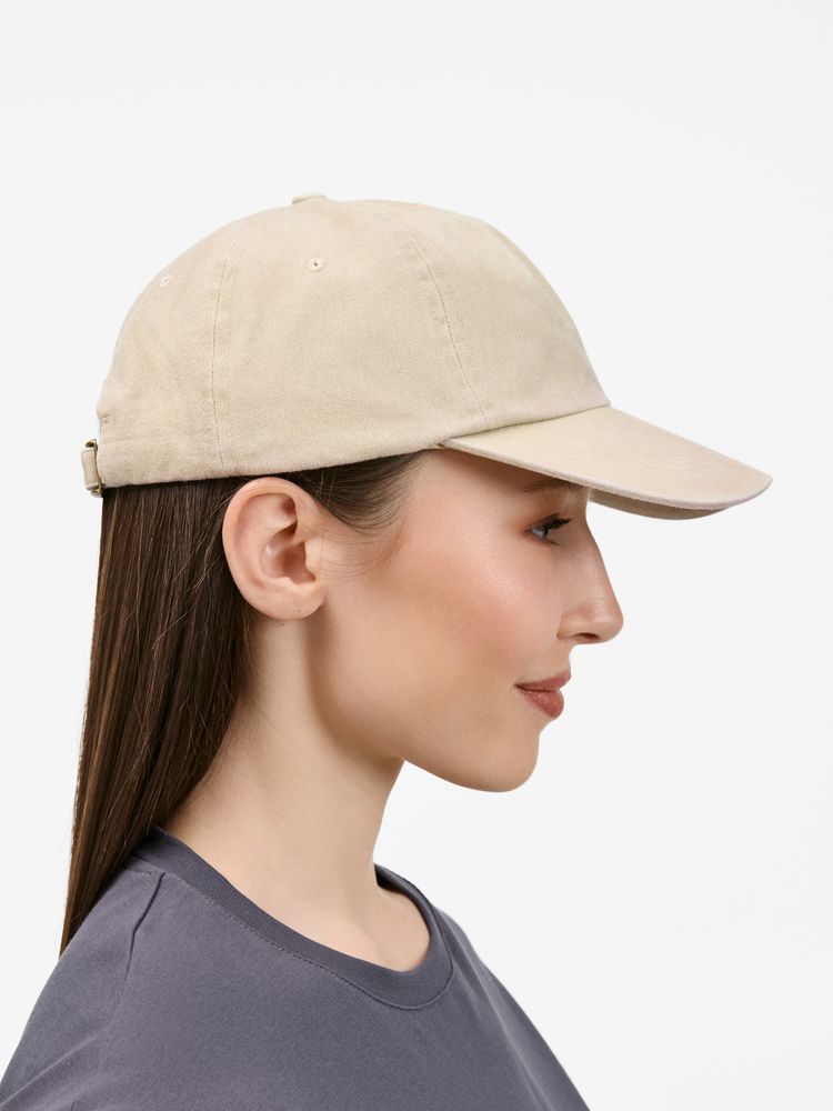 Бейсболка Berwi, бежевая-4