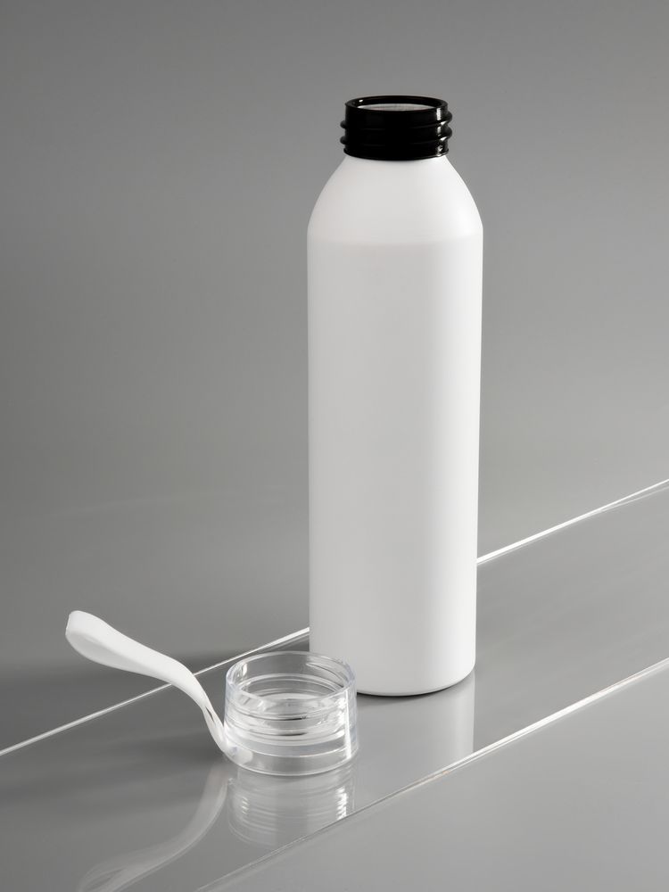 Бутылка для воды Brooke, матовая белая-3