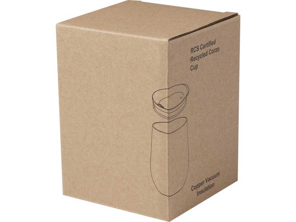 Corzo медная чашка с вакуумной изоляцией, сертифицированная согласно RCS, 350 мл - Белый-5