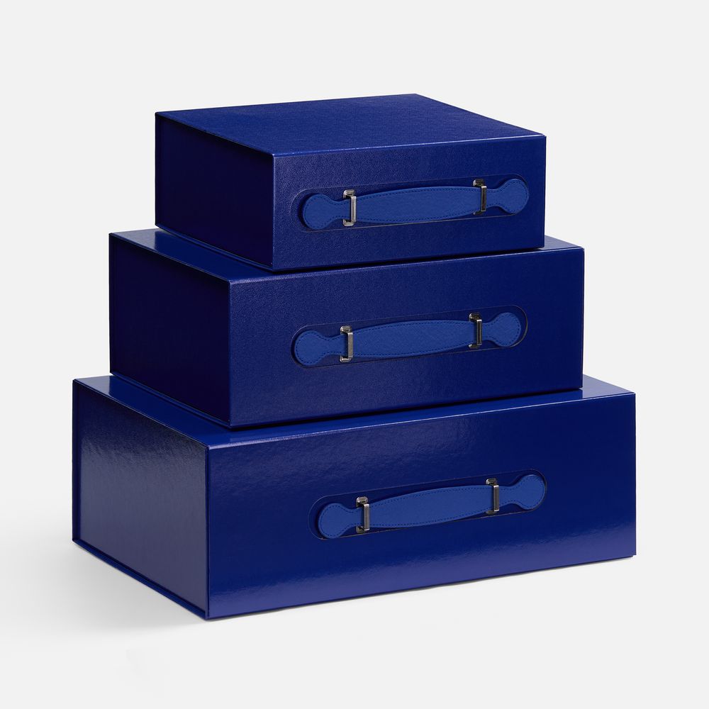 Коробка складная Holdfold, M, синяя-4