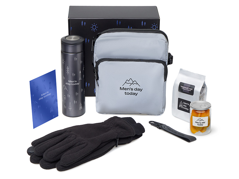 Подарочный набор Re:m. Step  с термосом, перчатками и сумкой-0