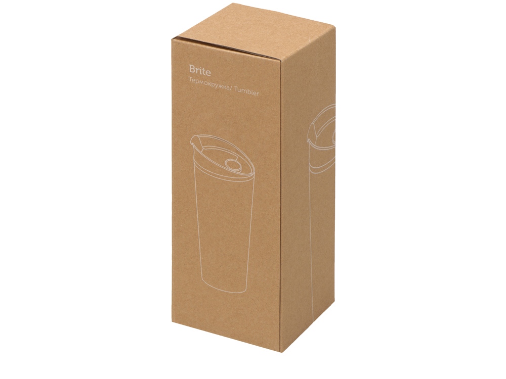 Термокружка Brite 500мл, белый/зеленое яблоко-3