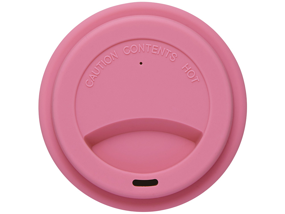 Стакан с силиконовой крышкой Cafe, dust pink-3