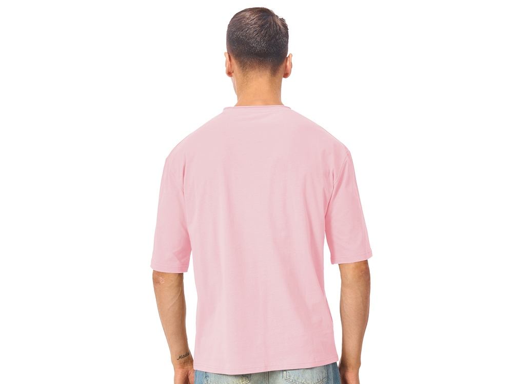Футболка оверсайз Liyon унисекс, розовый-4