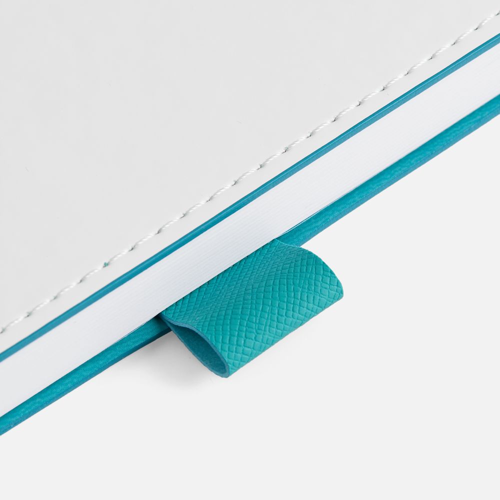 Ежедневник White Shall, недатированный, бело-бирюзовый-2