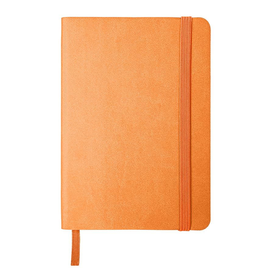 Блокнот SHADY JUNIOR с элементами планирования,  А6, оранжевый, кремовый блок в клетку, оранжевый-1