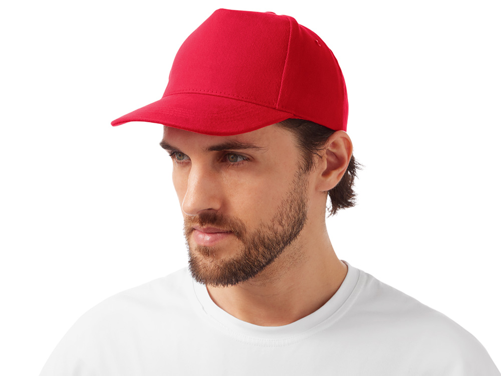Бейсболка Florida 350 5-панельная, красный-1
