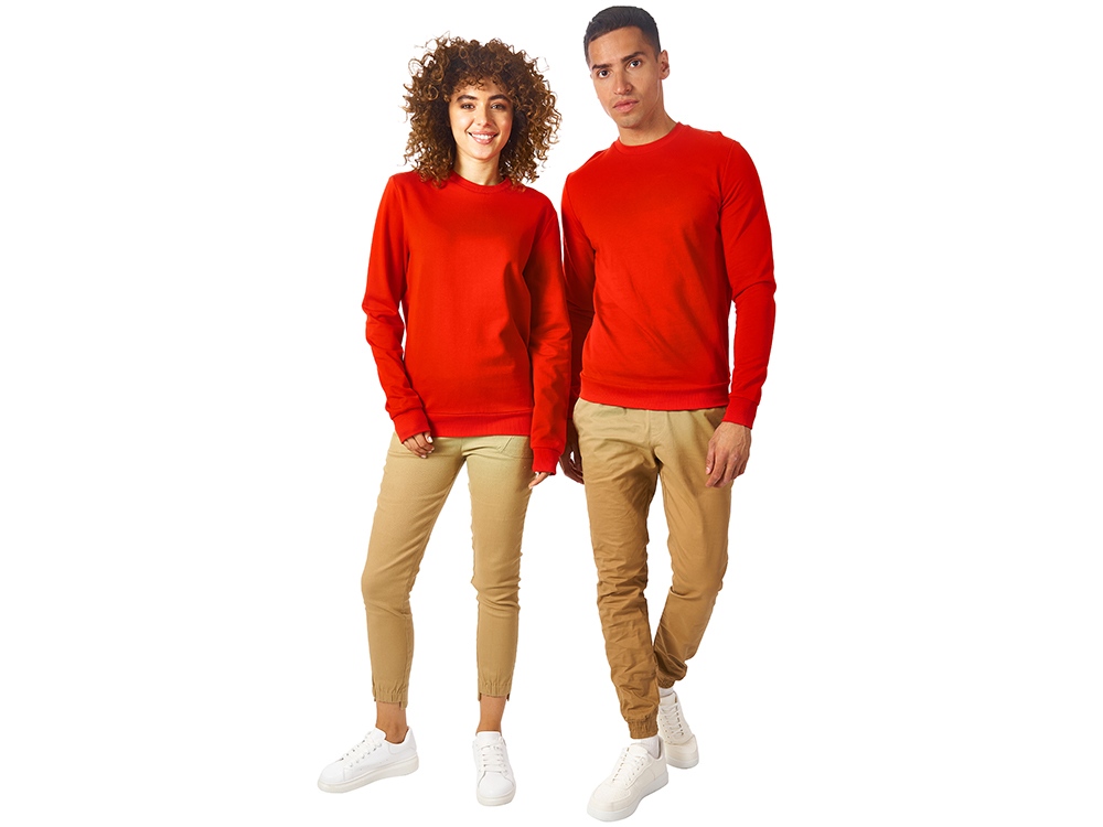 Свитшот Motion унисекс с начесом, красный-5