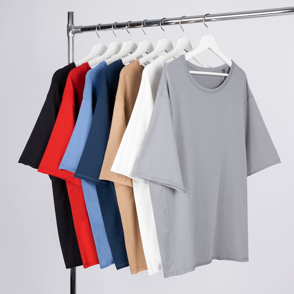 Футболка оверсайз унисекс Vozduh, синяя-2