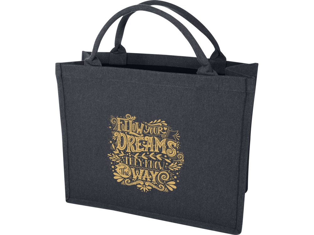 Page эко-сумка для книг из переработанного материала Aware™ плотностью 500 г/м² - Джинс-5