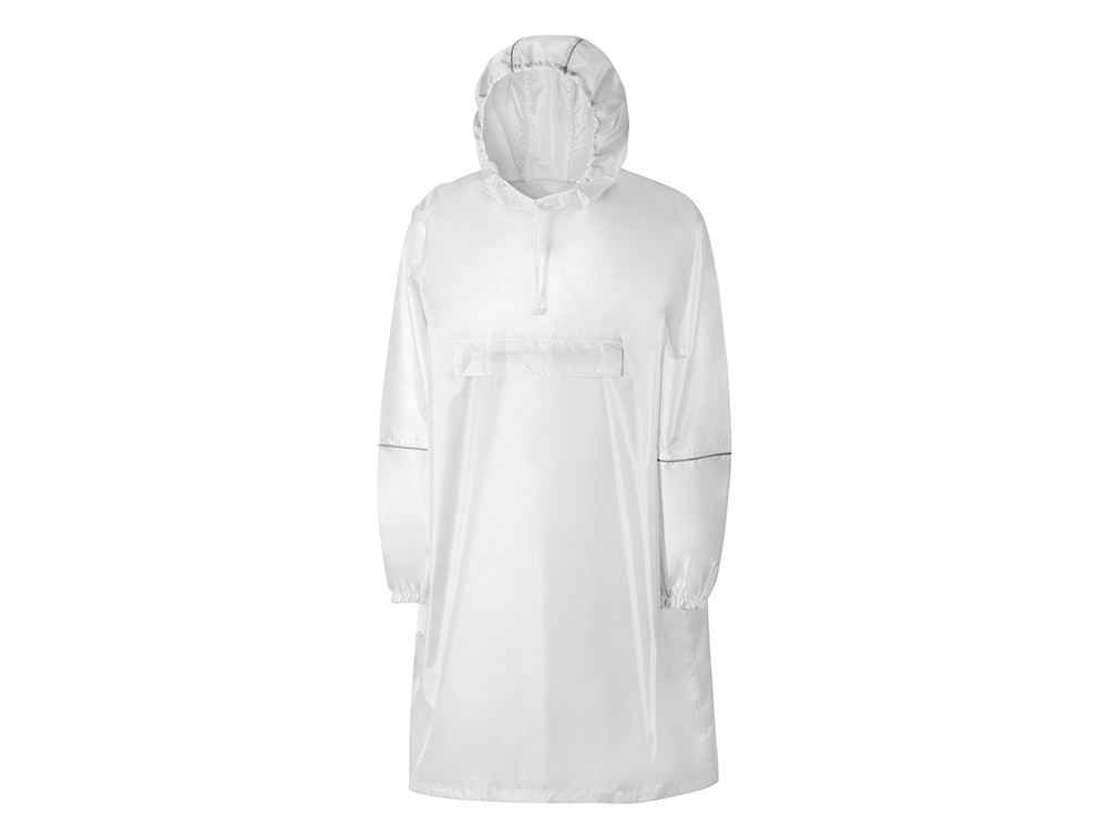 Дождевик - пончо Galaxy со светоотражающими элементами, белый-0