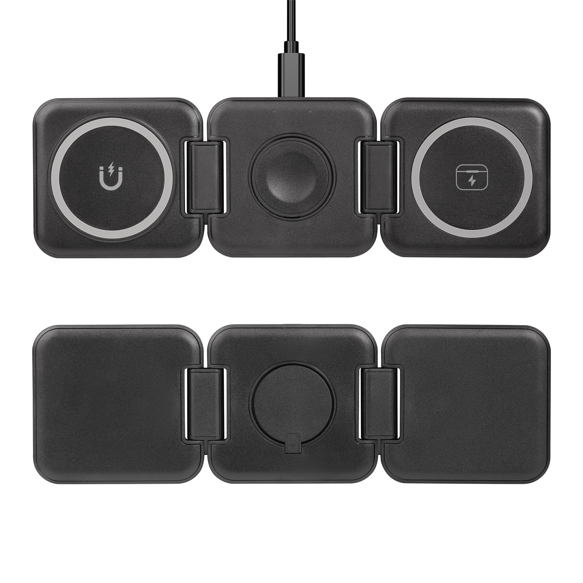 Складная беспроводная (15W) зарядная станция "Flip" с MagSafe-7