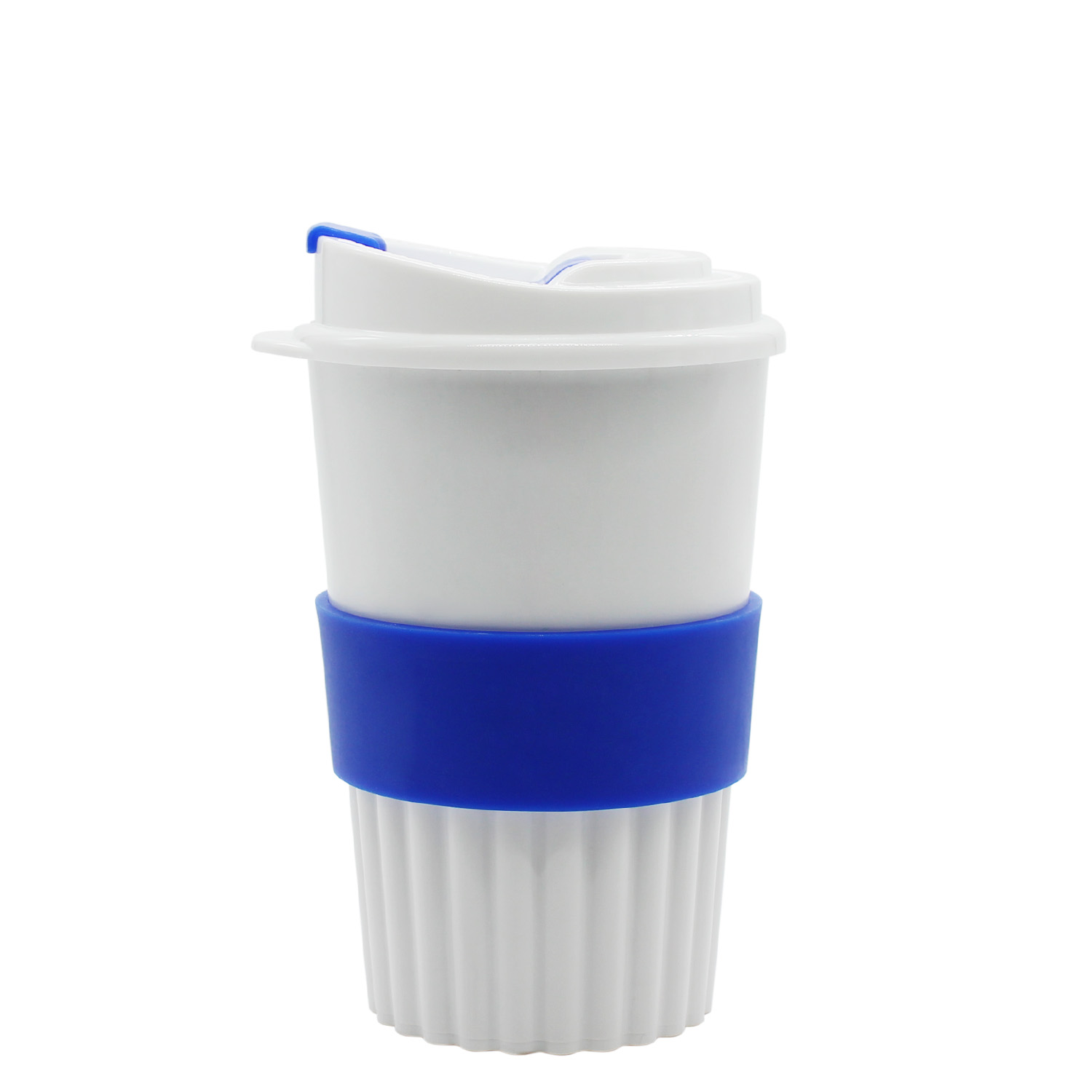 Стакан Classic White Green Line, 350 мл (синий)-2