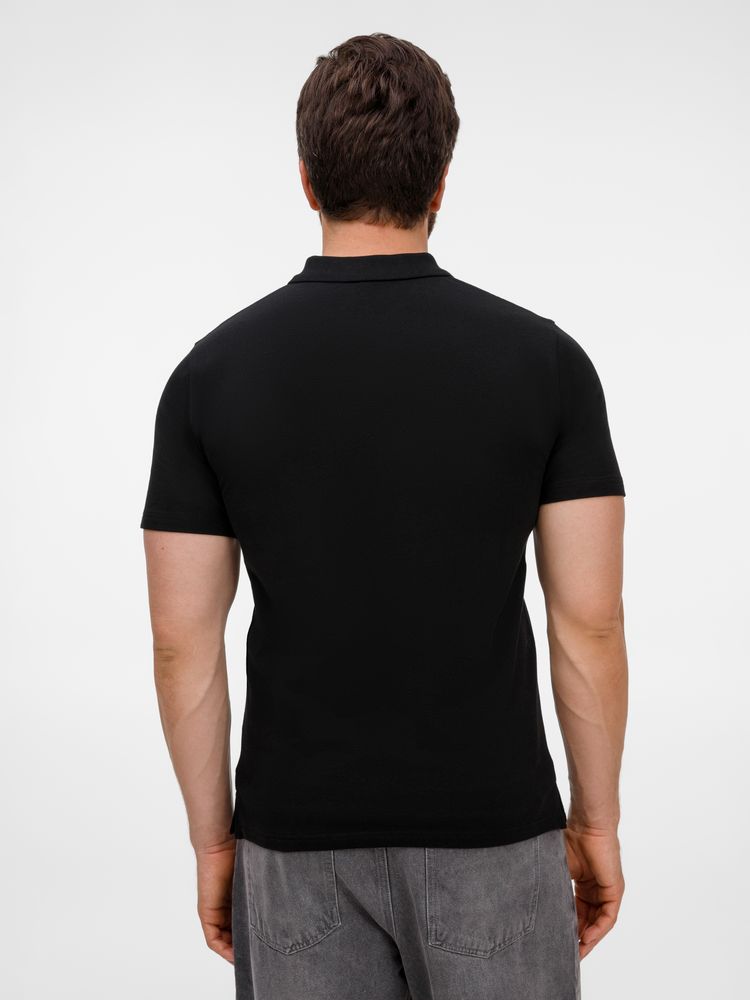 Рубашка поло унисекс Tervise, черная-4