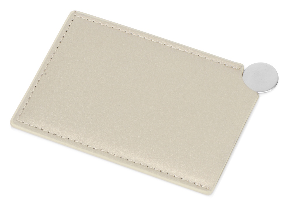 Зеркало в чехле Style, серебристый/бежевый-0