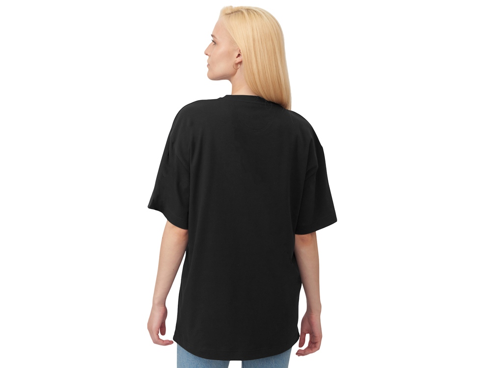 Футболка оверсайз Vienna унисекс , черный-4