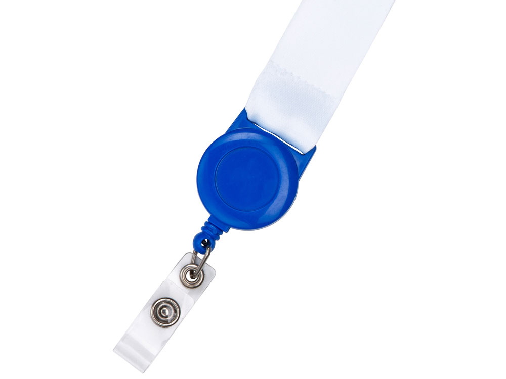 Ланъярд 2,5 см с ретрактором, синий-3