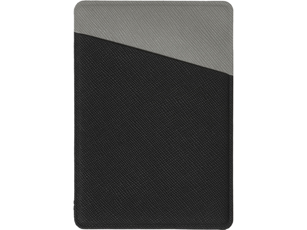 Картхолдер на 3 карты типа бейджа Favor, черный/серый-5