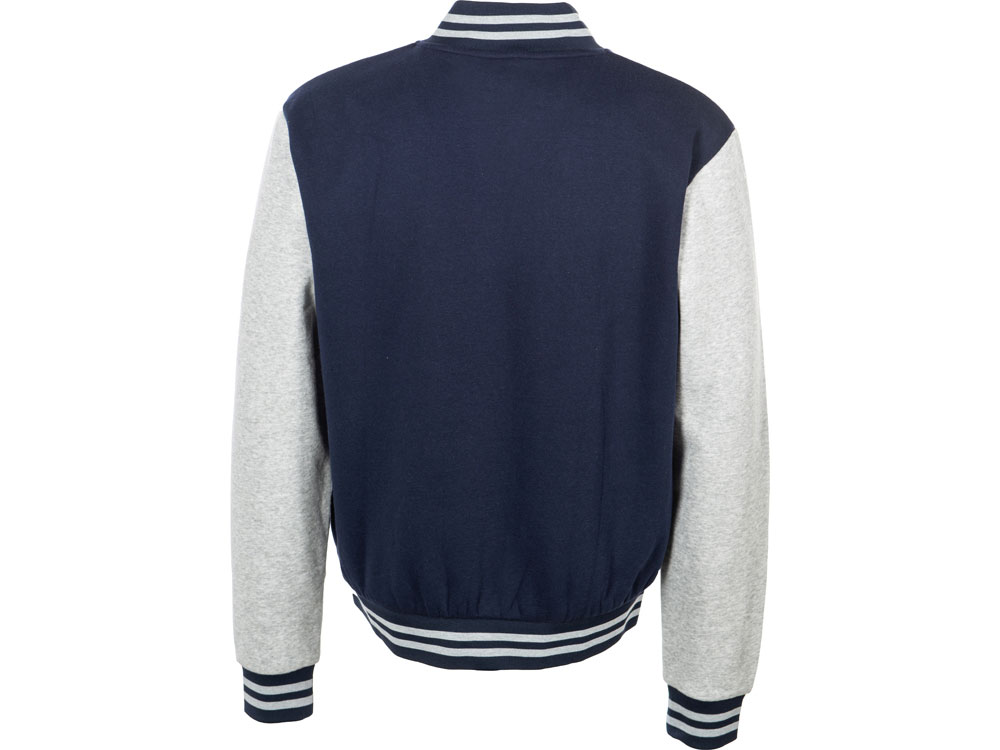 Бомбер Oxford, темно-синий/серый меланж, унисекс-9