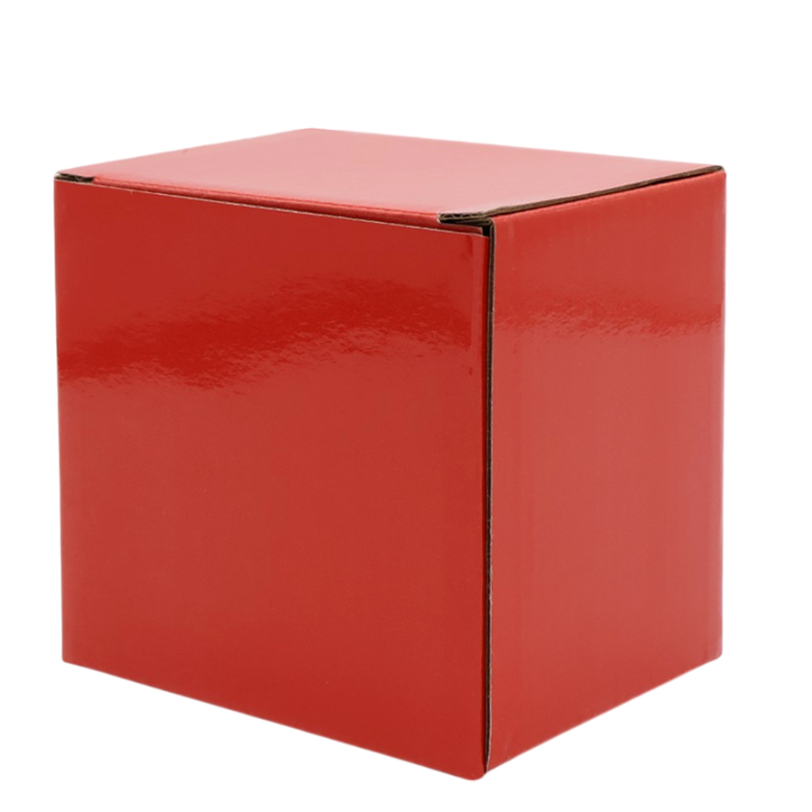 Коробка глянцевая для кружки Make me, Красный-0