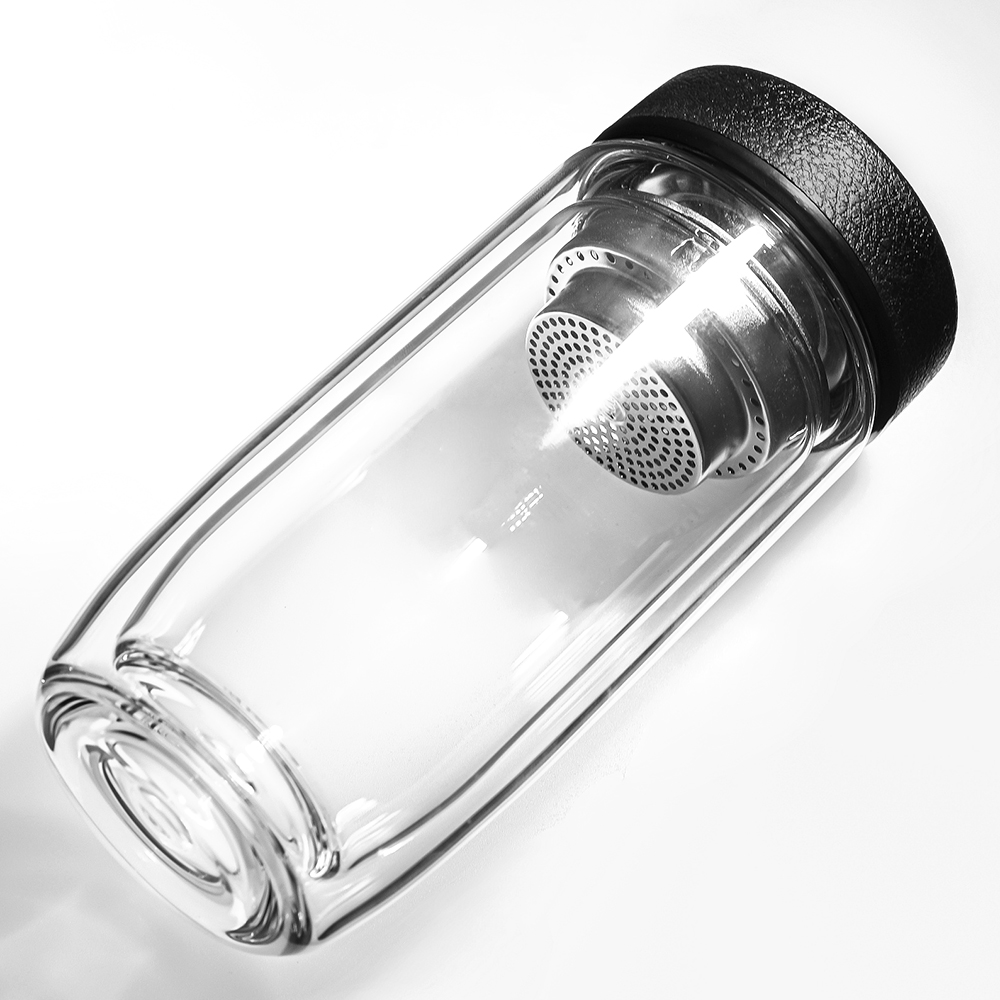 Термос стеклянный с LED-дисплеем Smartview, Чёрный-2