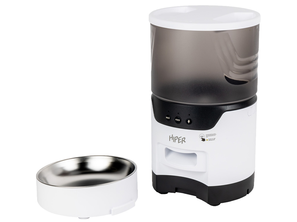 Умная Wi-Fi кормушка IoT Pet Feeder, 3000 мл, белый/черный-3